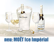 Summertime: Moët & Chandon präsentiert den Moët Ice Impérial - eigens dafür entwickelt, auf Eis genossen zu werden (Foto: Moet & Chandon)